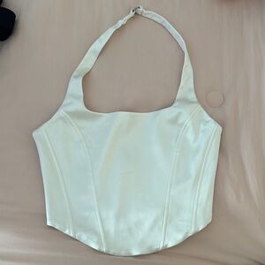 Aritzia Ivory Halter Top
